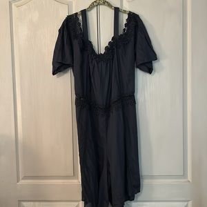 Indigo, thread, company romper